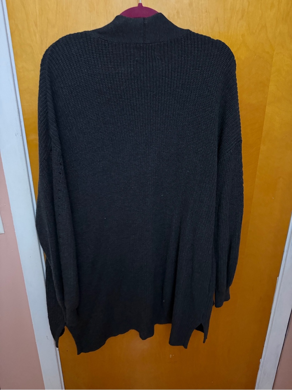 Universal Thread Dark Charcoal Open-Front Ribbed Cardigan - Picture 2 of 2